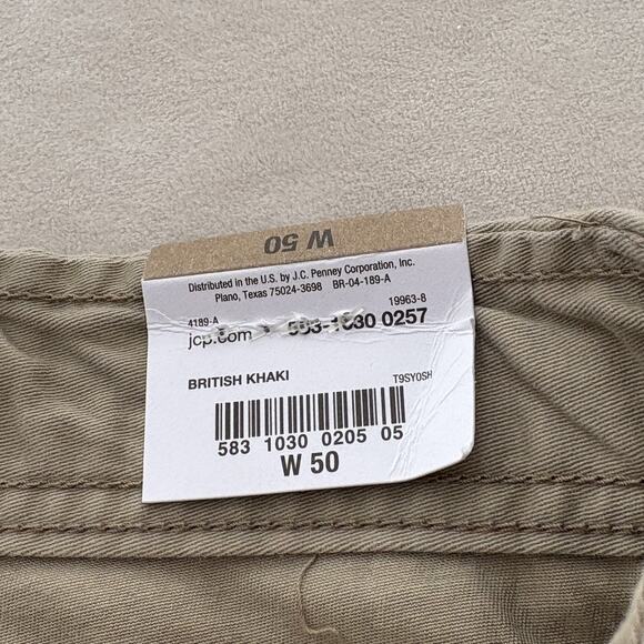 Foundry Flex Cargo Shorts Mens W 50 British Khaki Tan Young Mens Pocket Outdoor - Picture 5 of 7